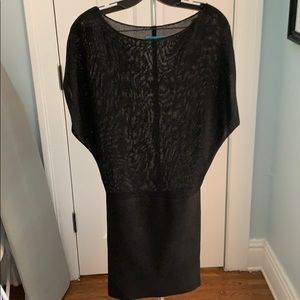 Alice Black & silver sparkle mini skirt dress